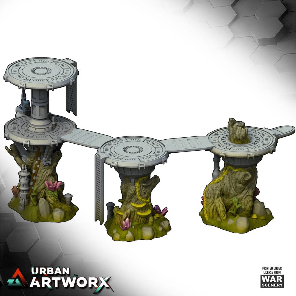 Tabletop Gelände - War Scenery - Insurgent Battleforce - Insurgent Jungle Tree Platforms War Scenery 