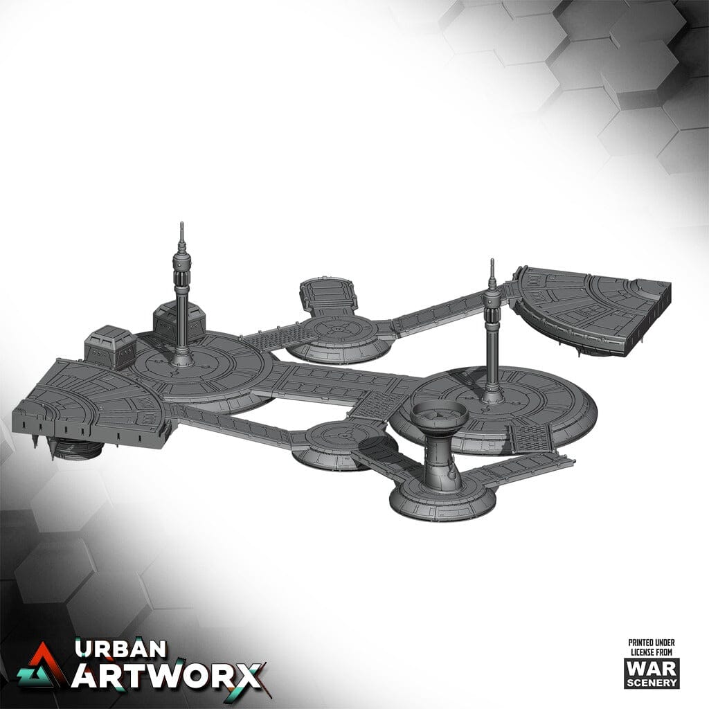 Tabletop Gelände - War Scenery - To'ka Station Table 36x36 & Addon 36x72 - Komplettes Spieltisch-Set War Scenery 