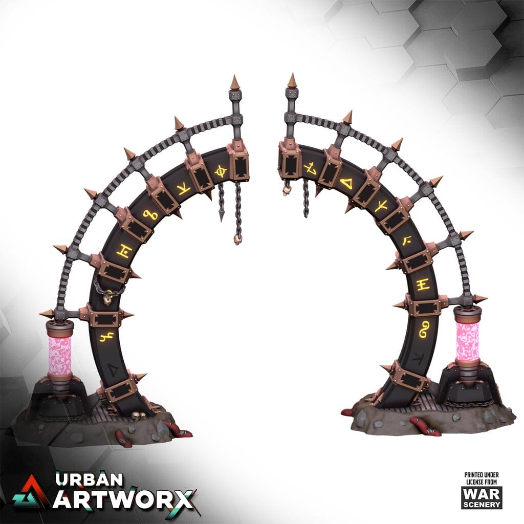 Tabletop Gelände - Warscenery - Corrupted Snctum - Chaos Heavy Gate War Scenery 