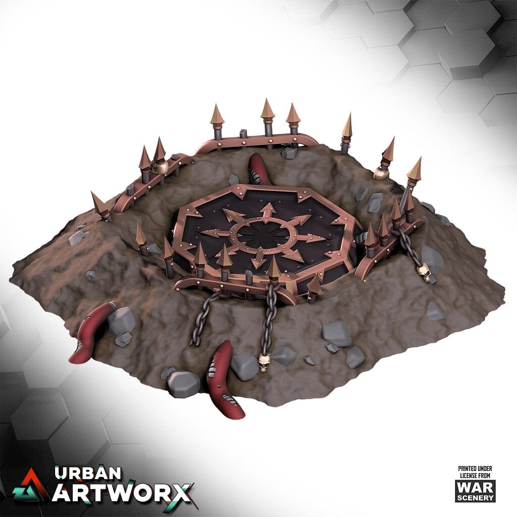 Tabletop Gelände - Warscenery - Corrupted Snctum - Chaos Sacrificial Circle War Scenery 