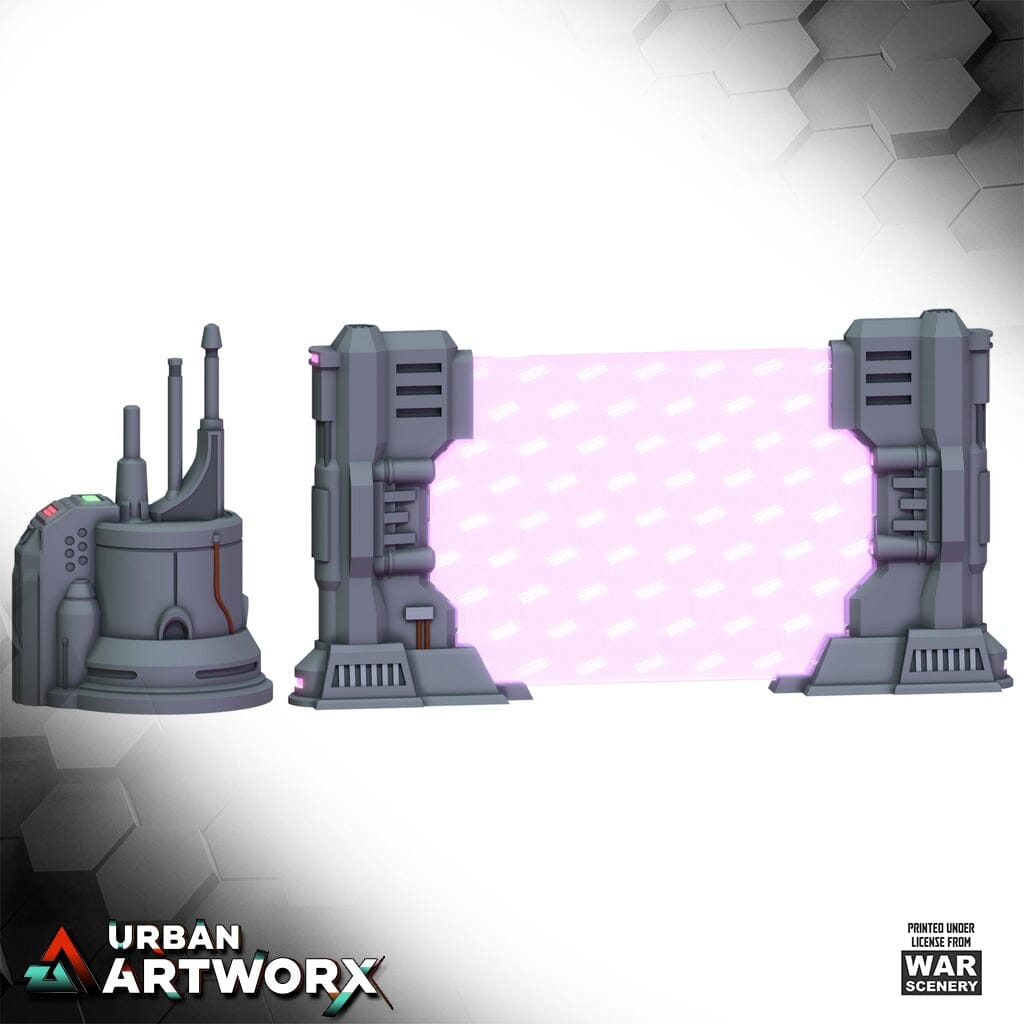 Tabletop Gelände - Warscenery - District 1919 - Laser Barricade War Scenery 