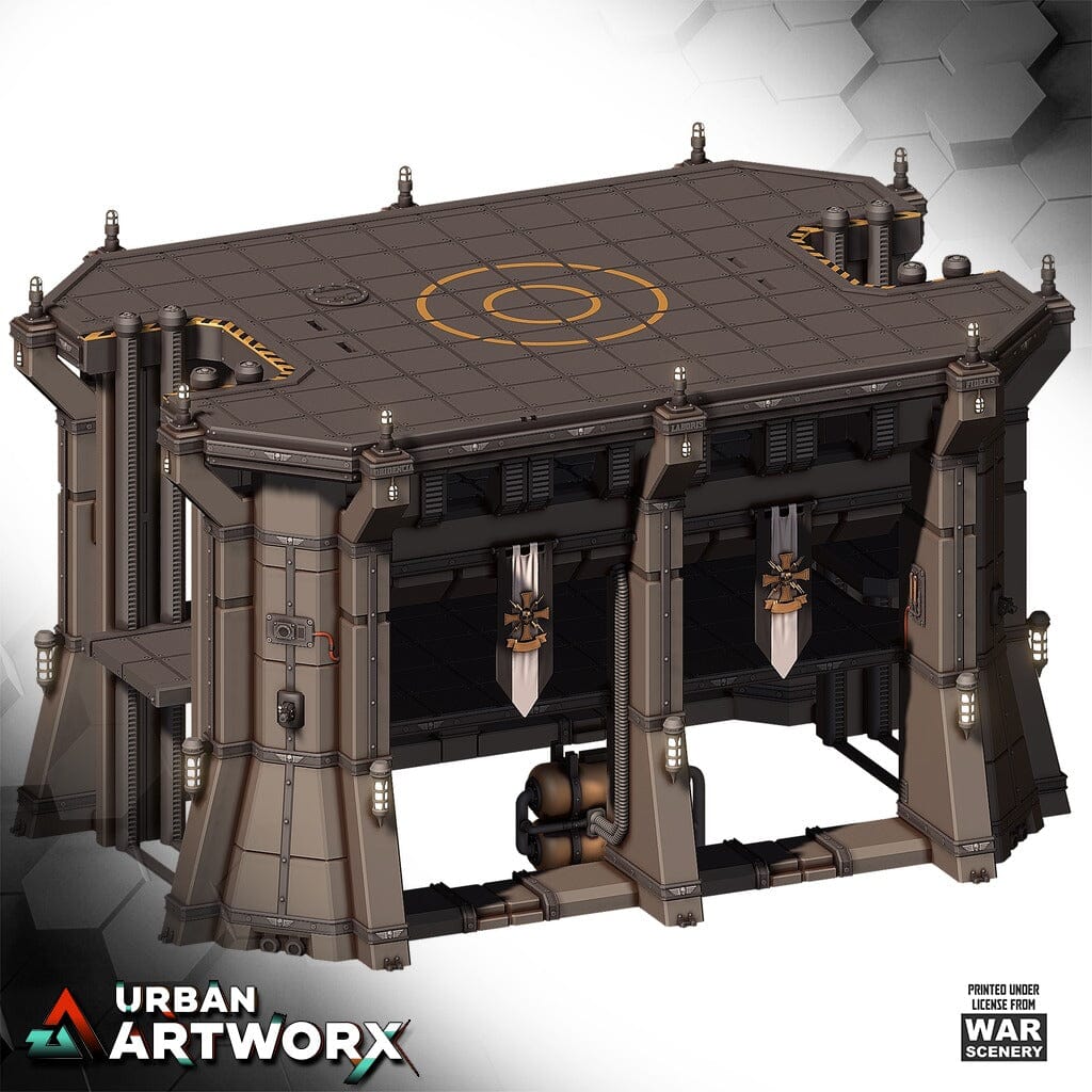 Tabletop Gelände - Warscenery - Fall of Castograd - Starport Landing Station War Scenery 
