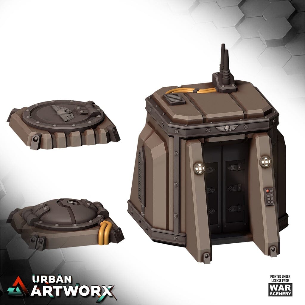 Tabletop Gelände - Warscenery - Fall of Castograd - Underground Bunker Entries War Scenery 