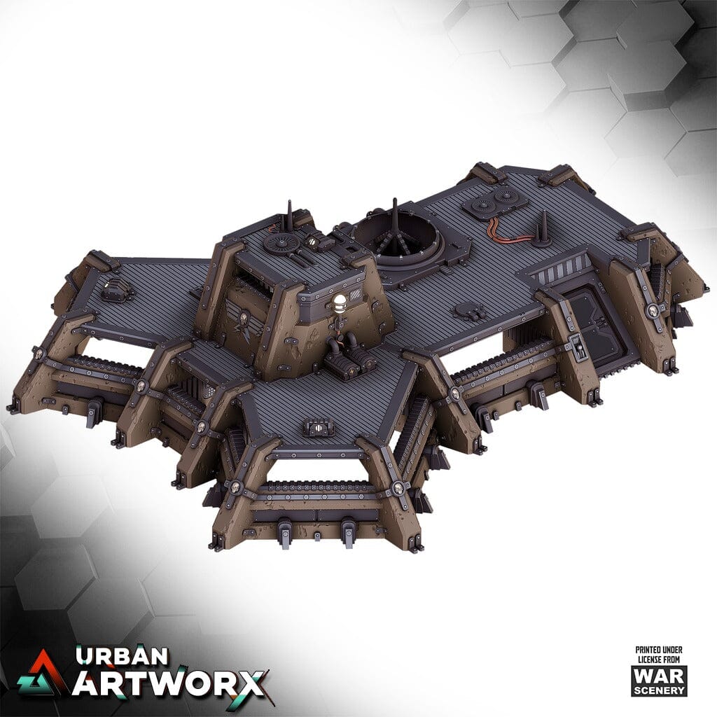 Tabletop Gelände - Warscenery - Grimdark Outpost - Field Command HQ War Scenery 