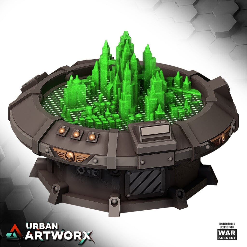 Tabletop Gelände - Warscenery - Grimdark Outpost - Holo Command Table II War Scenery 