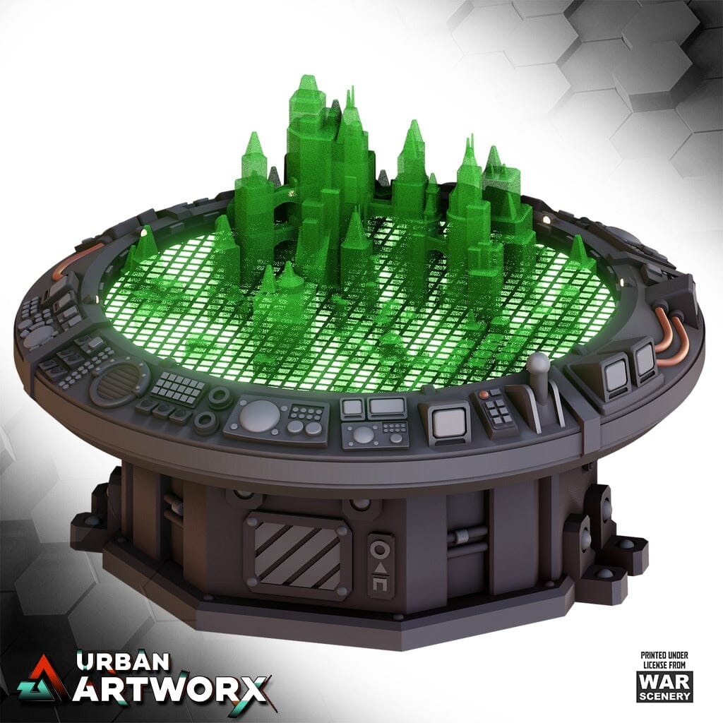 Tabletop Gelände - Warscenery - Grimdark Outpost - Holo Command Table War Scenery 