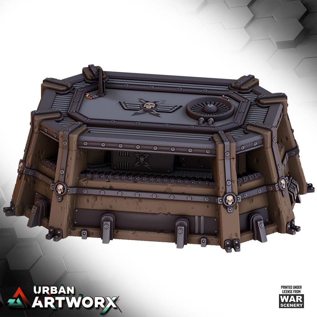 Tabletop Gelände - Warscenery - Grimdark Outpost - Large Pillbox War Scenery 