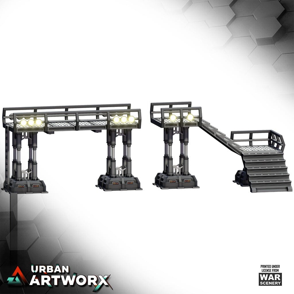 Tabletop Gelände - Warscenery - Rebel Command Base - Hangar Platform War Scenery 