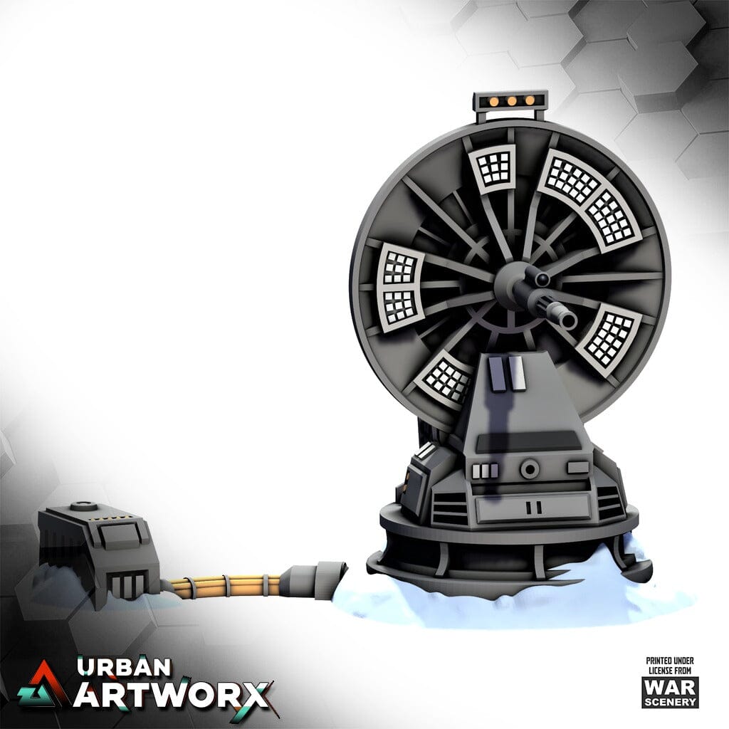 Tabletop Gelände - Warscenery - Rebel Command Base - Heavy Particle Cannon War Scenery 