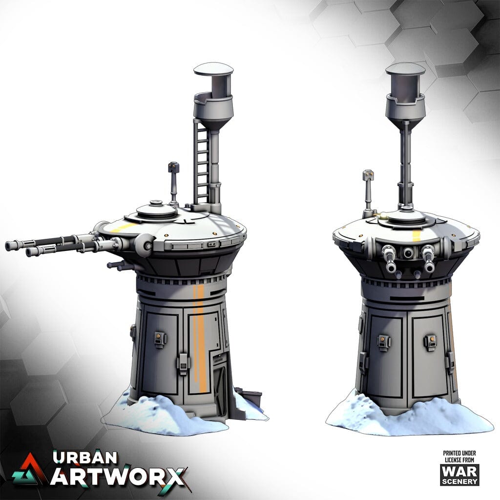 Tabletop Gelände - Warscenery - Rebel Command Base - Overwatch Turret War Scenery 