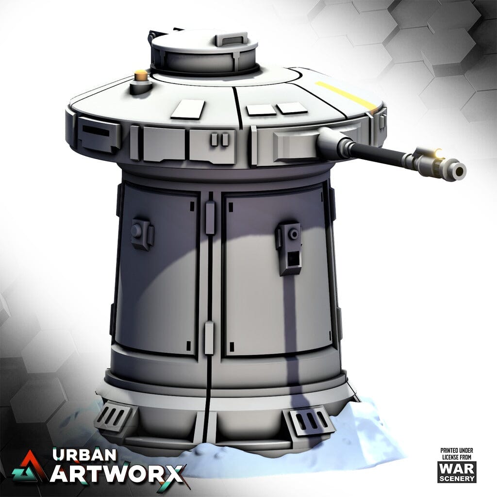 Tabletop Gelände - Warscenery - Rebel Command Base - Trench Defense Turret War Scenery 
