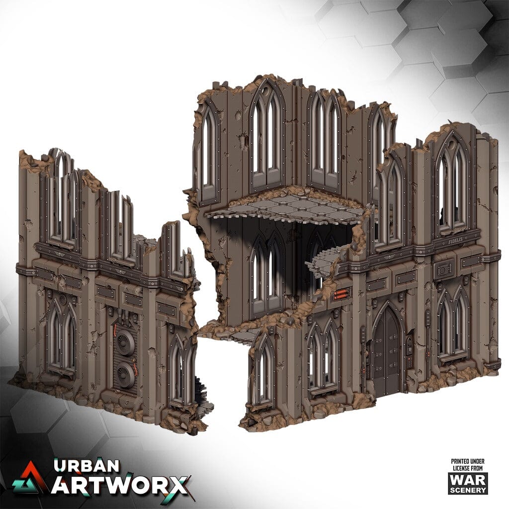 Tabletop Gelände - Warscenery - Siege of Castograd - Hab Block Big Ruins War Scenery 