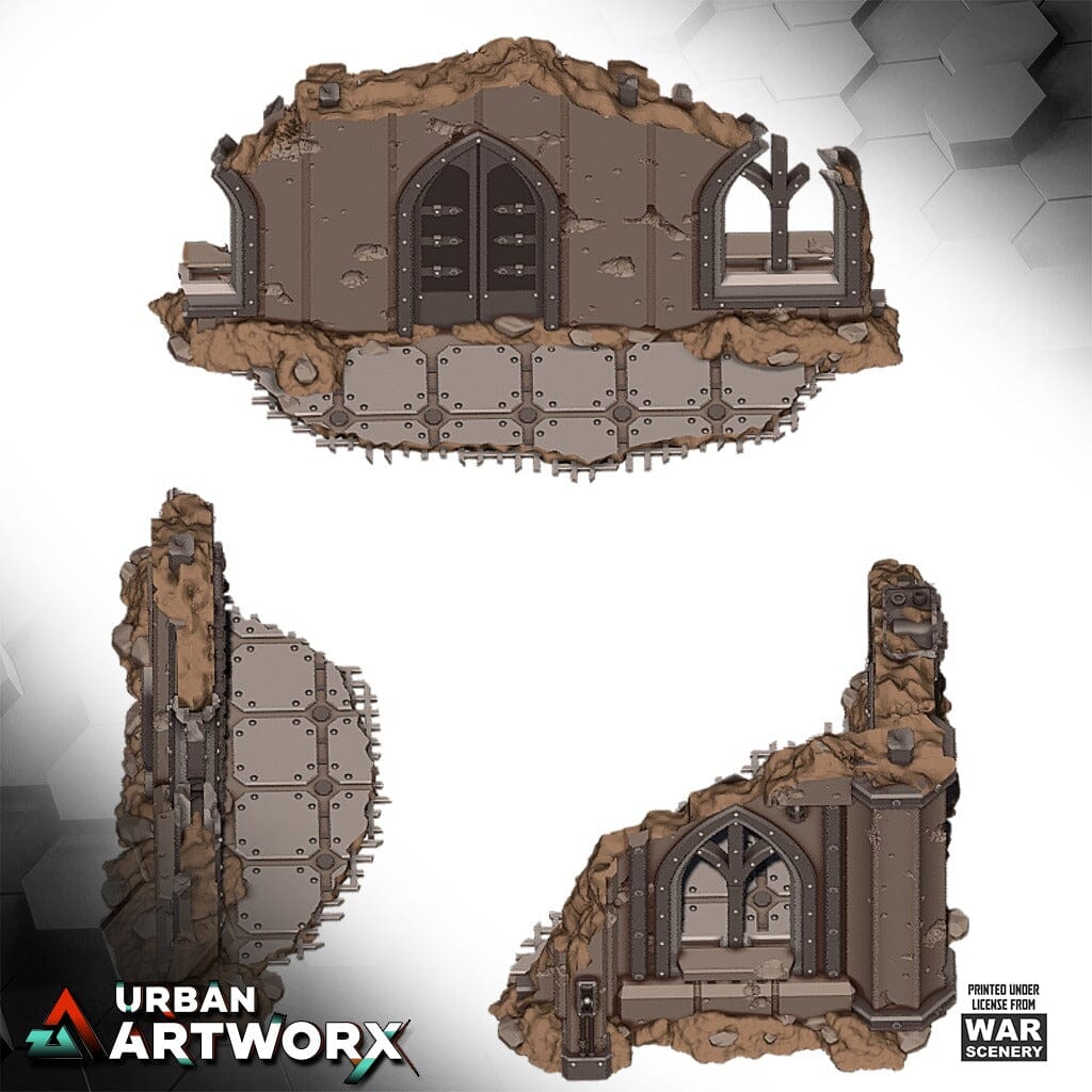Tabletop Gelände - Warscenery - Siege of Castograd - Warehouse Small Ruins War Scenery 