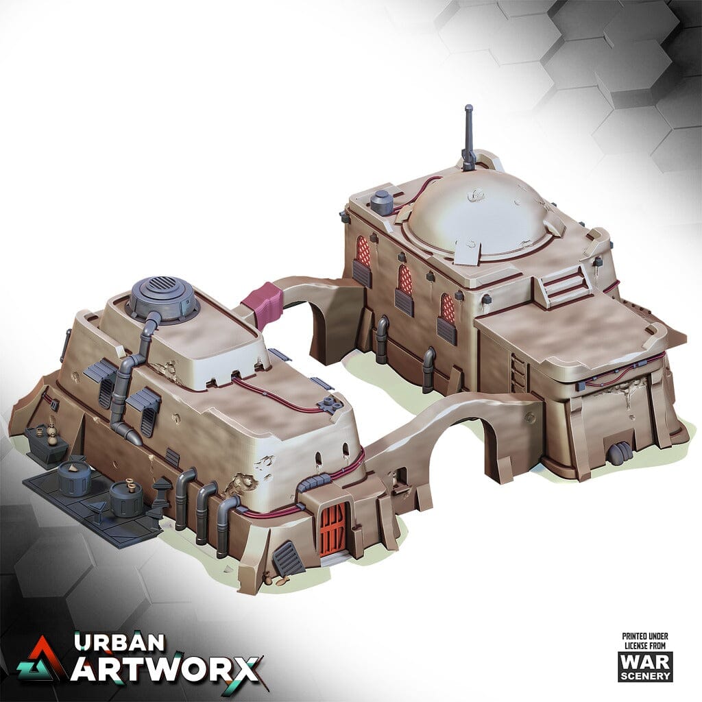 Tabletop Gelände - Warscenery - Streets of Yar'kassy - Double Sand House War Scenery 