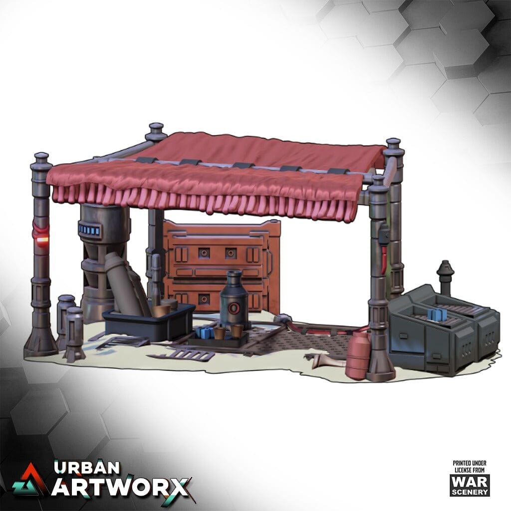 Tabletop Gelände - Warscenery - Streets of Yar'kassy - Market Stall 1 War Scenery 