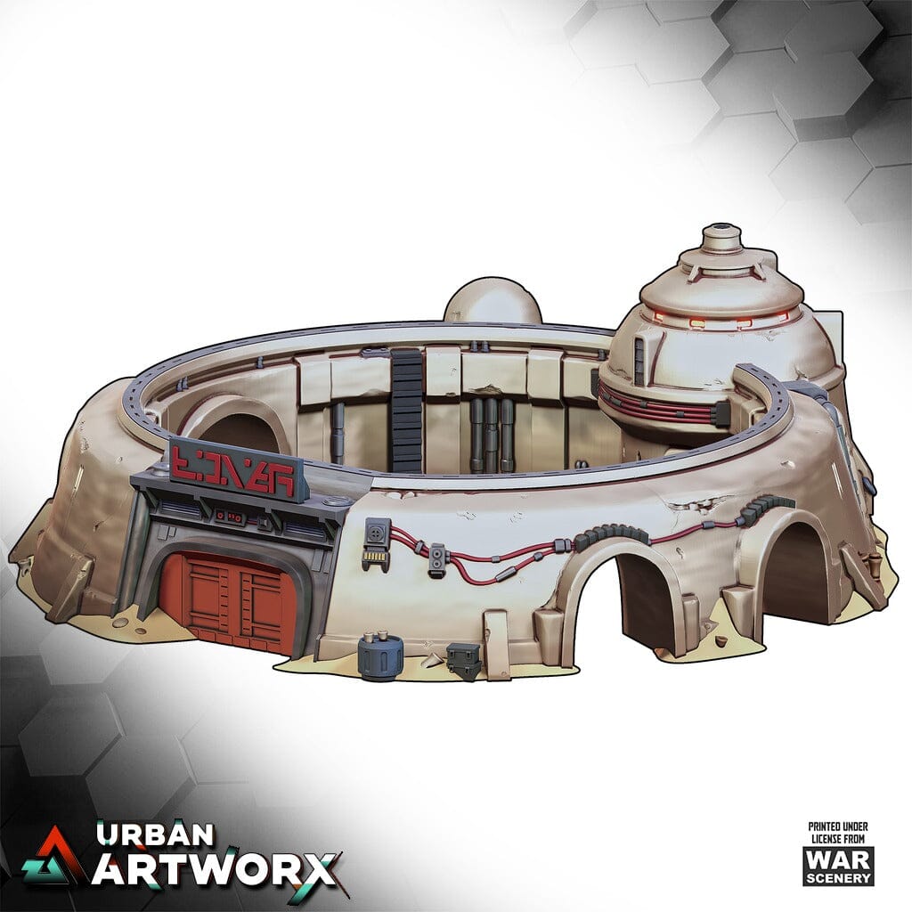 Tabletop Gelände - Warscenery - Streets of Yar'kassy - Outskirt Landing Bay War Scenery 