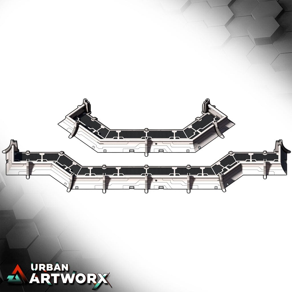 Tabletop Gelände - Warscenery - United Empire - Outpost Walls War Scenery Outpost Walls End 