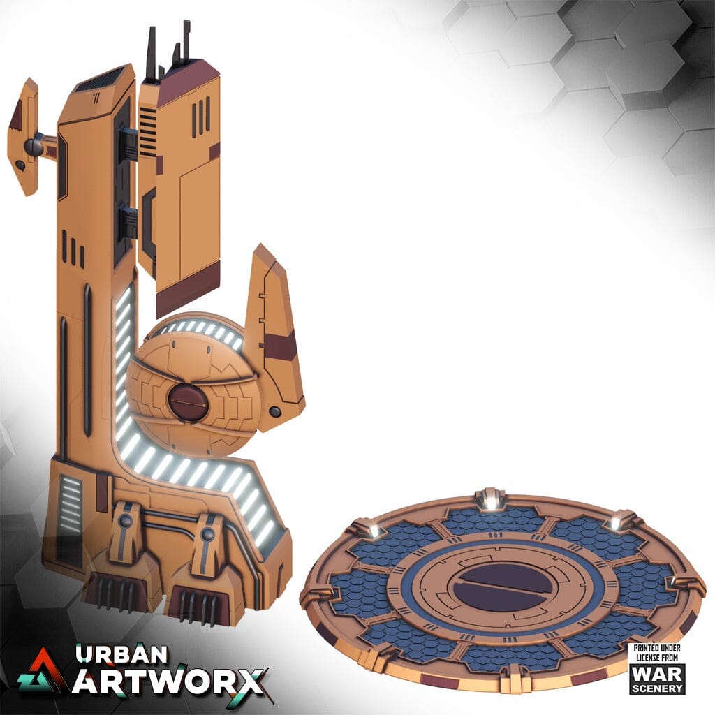 Tabletop Gelände - Warscenery - United Frontier - Vehicle Landing Tower War Scenery 
