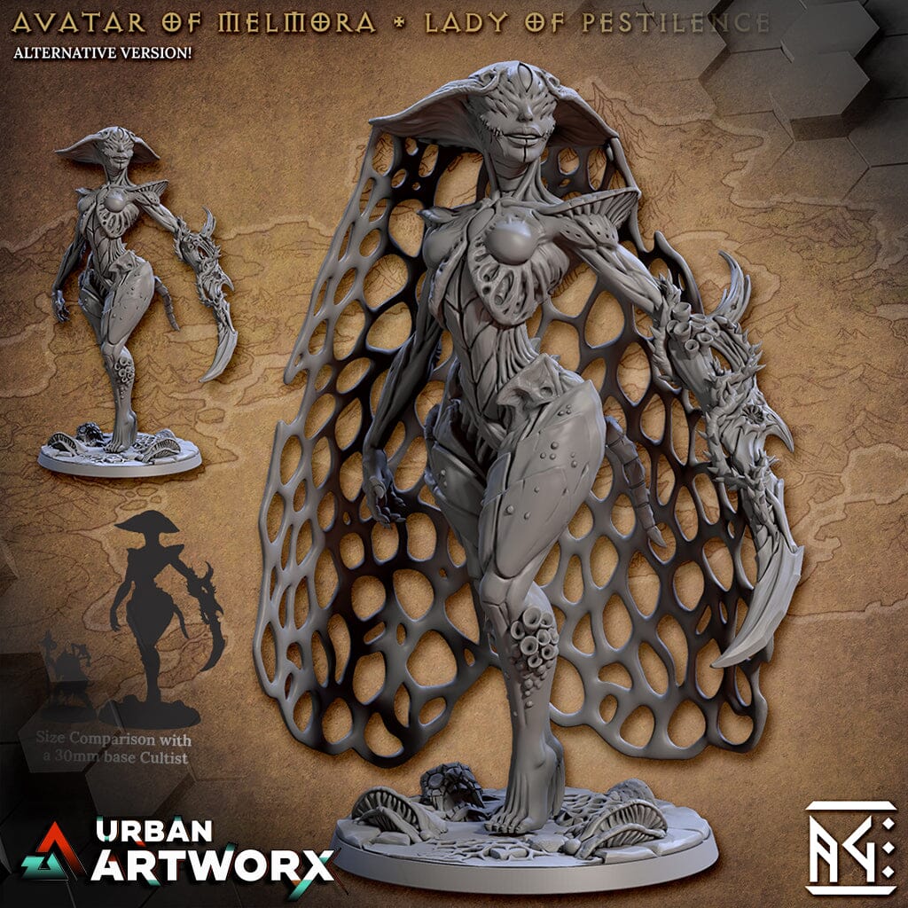 Tabletop Miniaturen - Artisan Guild - Rodburg Cultist of Melmora - Avatar of Melmora - Lady of Pestilence Artisan Guild 