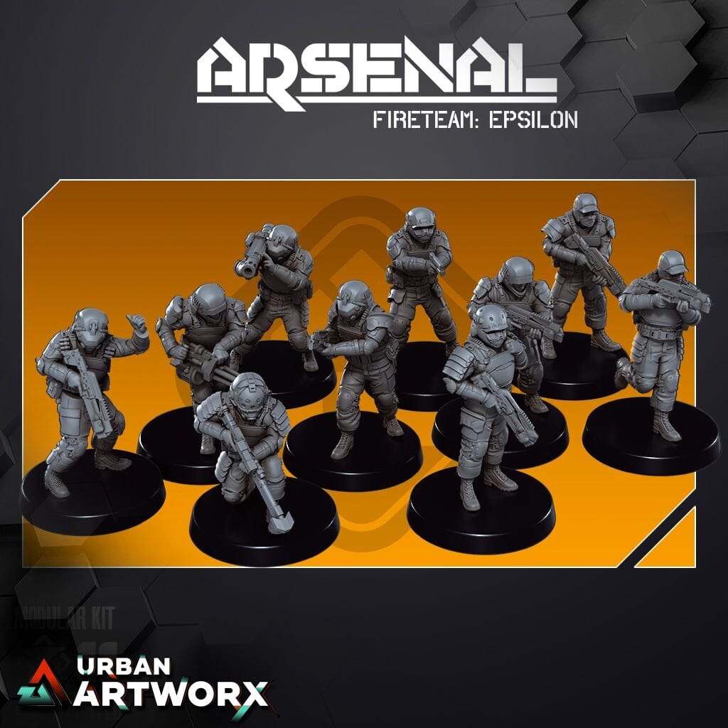 Tabletop Miniaturen - Skullforge Studios - Arsenal: Fireteam Epsilon (10) Modular Skullforge Studios 