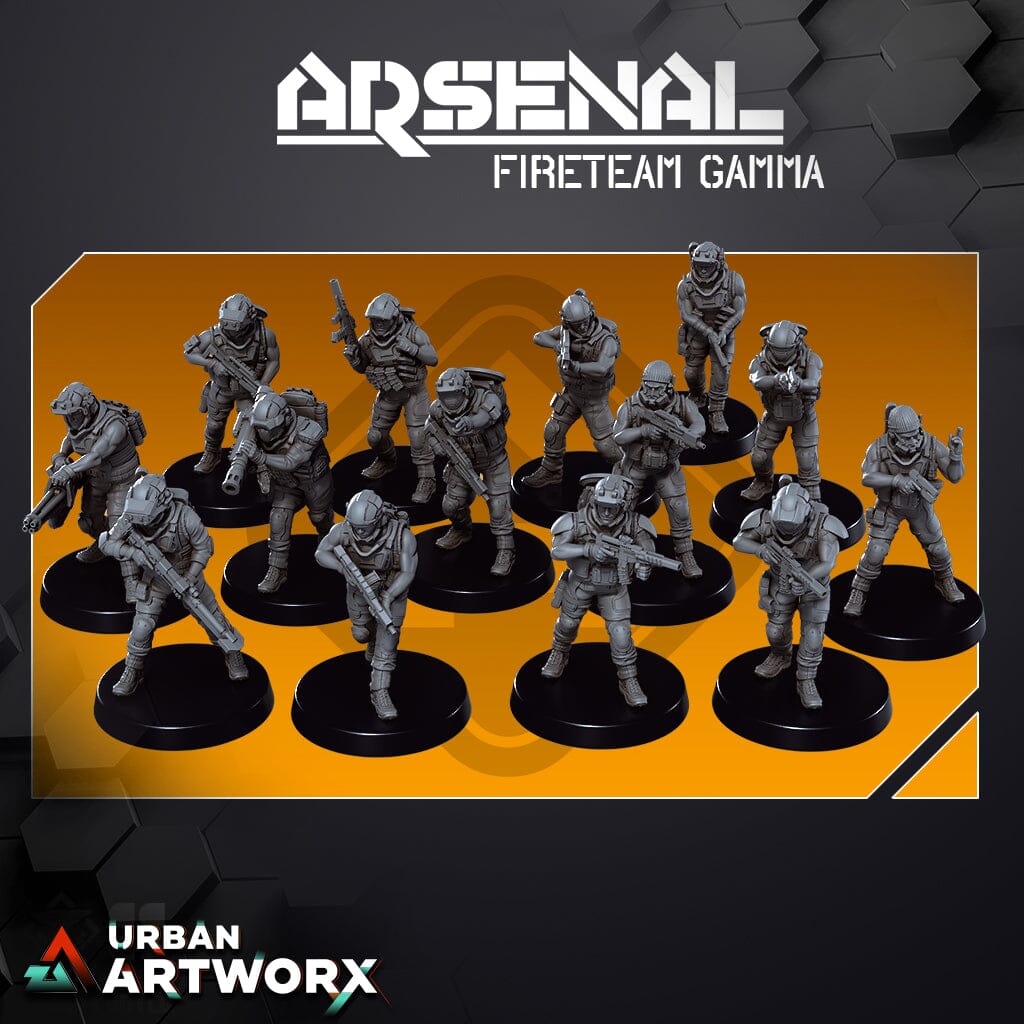 Tabletop Miniaturen - Skullforge Studios - Arsenal: Fireteam Gamma modular kit (14) Skullforge Studios 