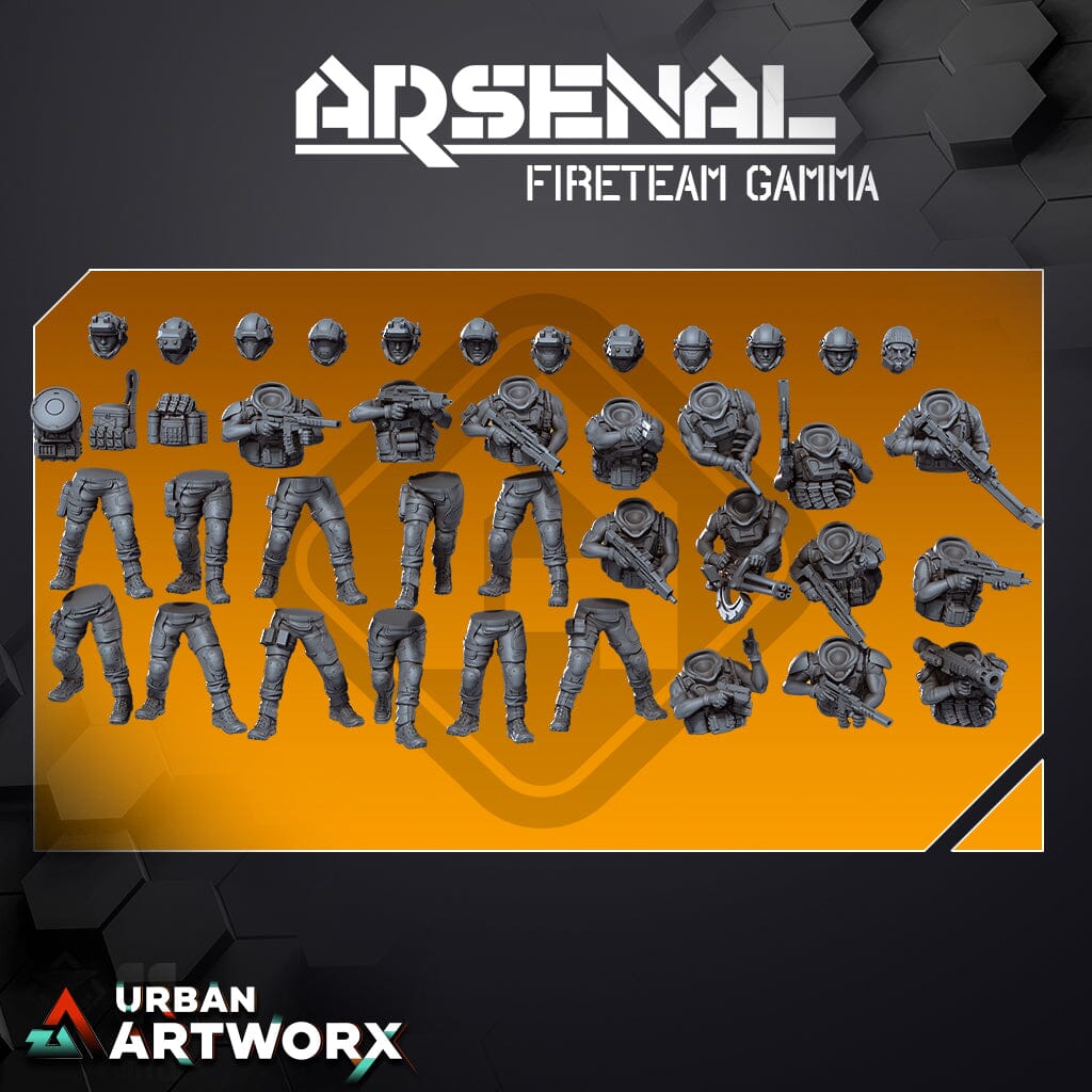 Tabletop Miniaturen - Skullforge Studios - Arsenal: Fireteam Gamma modular kit (14) Skullforge Studios 