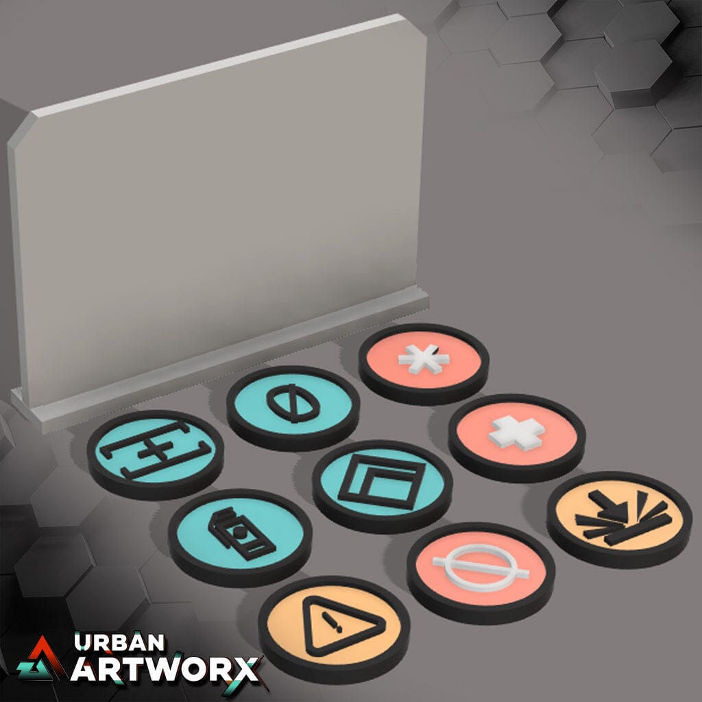 Tabletop Miniaturen - Skullforge Studios - Arsenal: Game Tokens & Screen Options (124) Skullforge Studios 