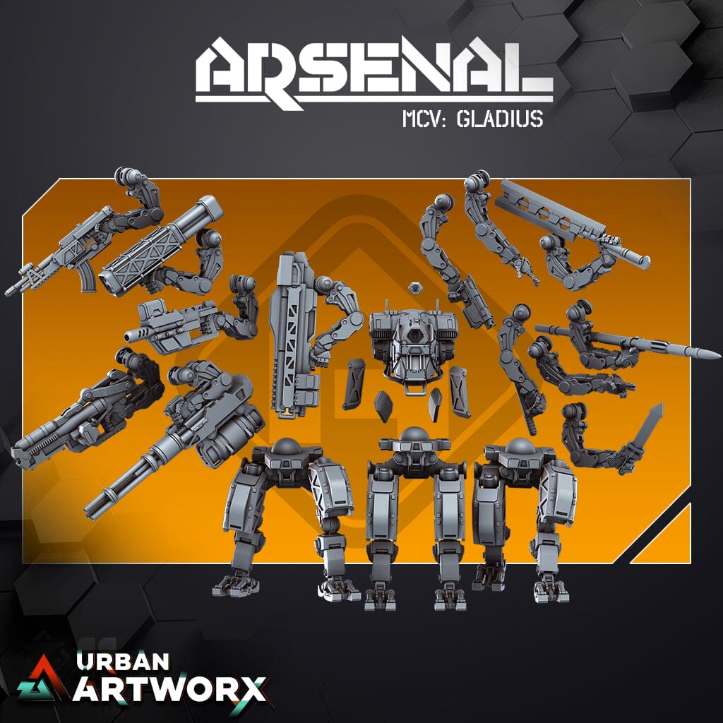 Tabletop Miniaturen - Skullforge Studios - Arsenal: MCV Gladius (2) & All Weapon Options Skullforge Studios 
