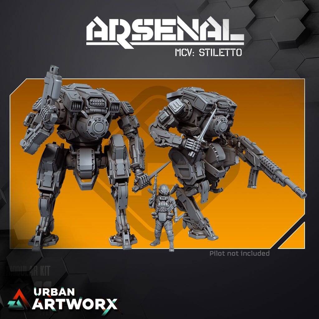 Tabletop Miniaturen - Skullforge Studios - Arsenal: MCV: Stiletto (2) Skullforge Studios 