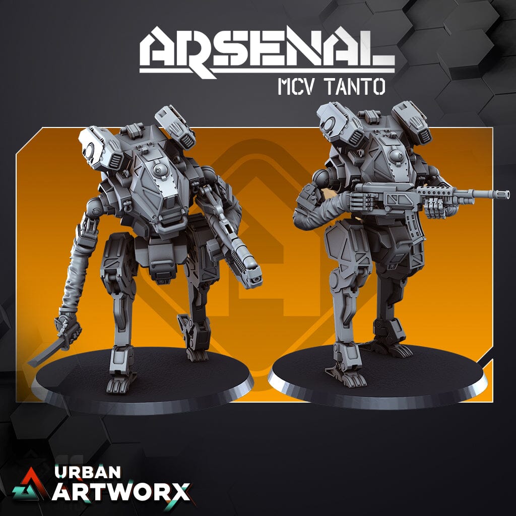 Tabletop Miniaturen - Skullforge Studios - Arsenal: MCV Tanto (2) & all Weapon Options Skullforge Studios 