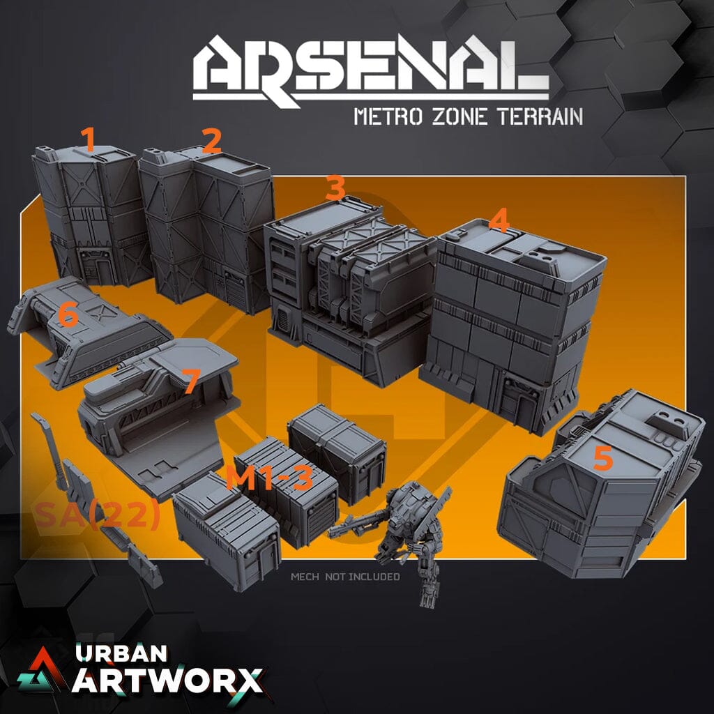 Tabletop Miniaturen - Skullforge Studios - Arsenal: Metro Zone Terrain Skullforge Studios 