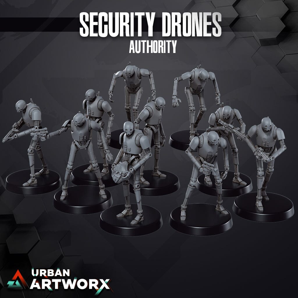 Tabletop Miniaturen - Skullforge Studios - Authority KX Security Drones (10) Skullforge Studios 