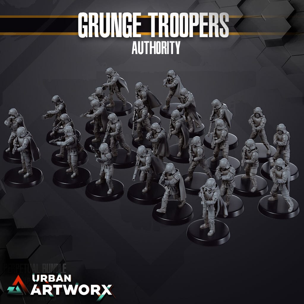 Tabletop Miniaturen - Skullforge Studios - Authority Modular Grunge Troopers (27) Skullforge Studios 