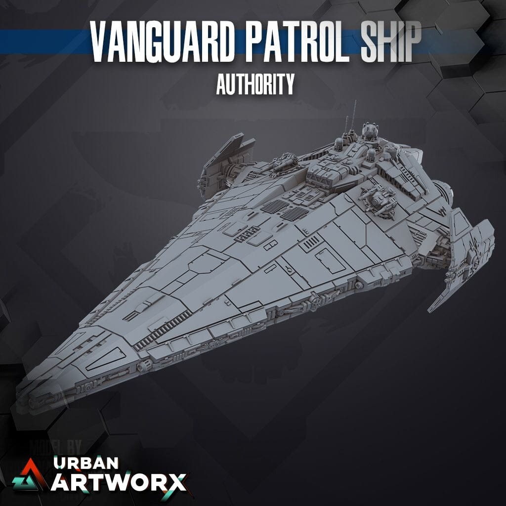 Tabletop Miniaturen - Skullforge Studios - Authority Vanguard Patrol Ship (1) Skullforge Studios 