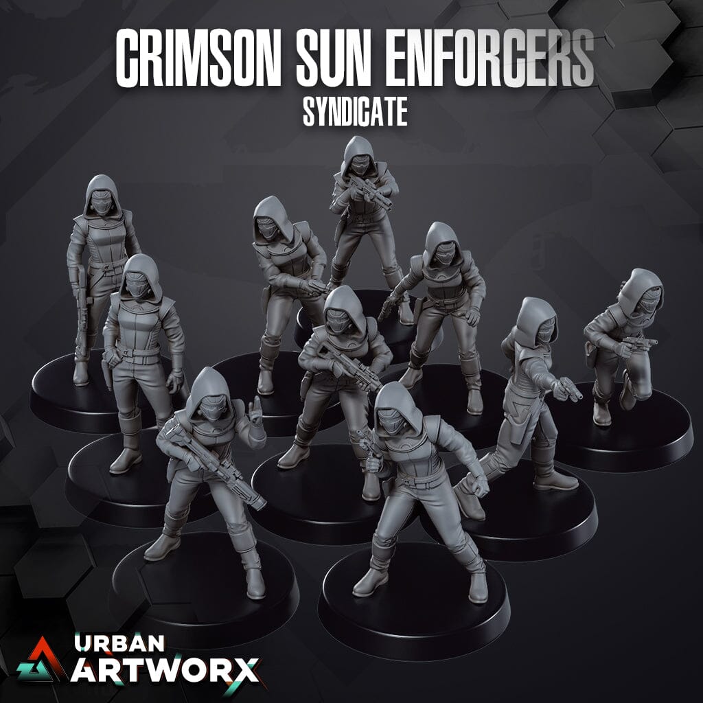 Tabletop Miniaturen - Skullforge Studios - Crimson Sun Enforcers (10) Skullforge Studios 