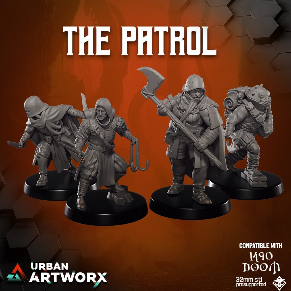 Tabletop Miniaturen - Skullforge Studios - Doom Company Set 1 The Patrol (4) Skullforge Studios 