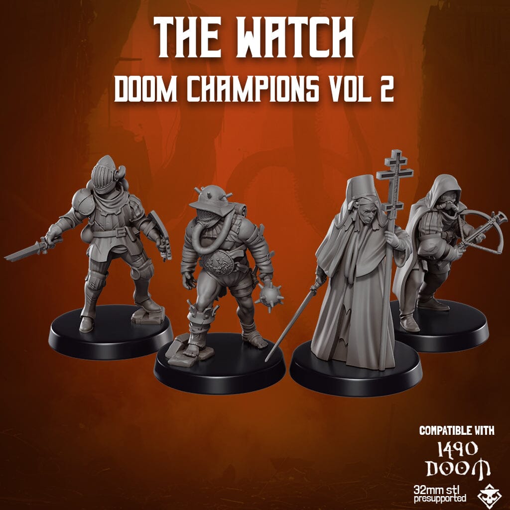 Tabletop Miniaturen - Skullforge Studios - Doom Company Set 2 The Watch (4) Skullforge Studios 