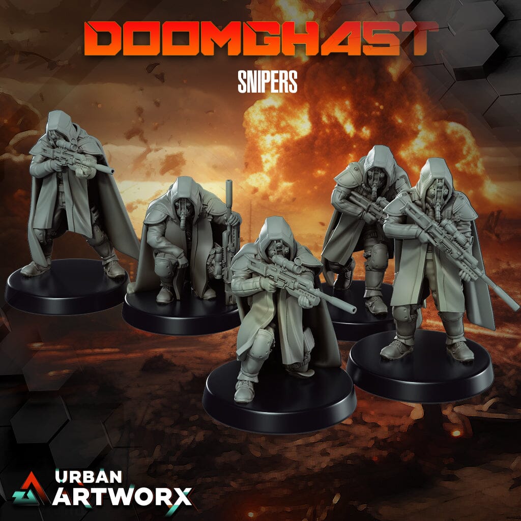 Tabletop Miniaturen - Skullforge Studios - Doomghast Snipers (5) Skullforge Studios 