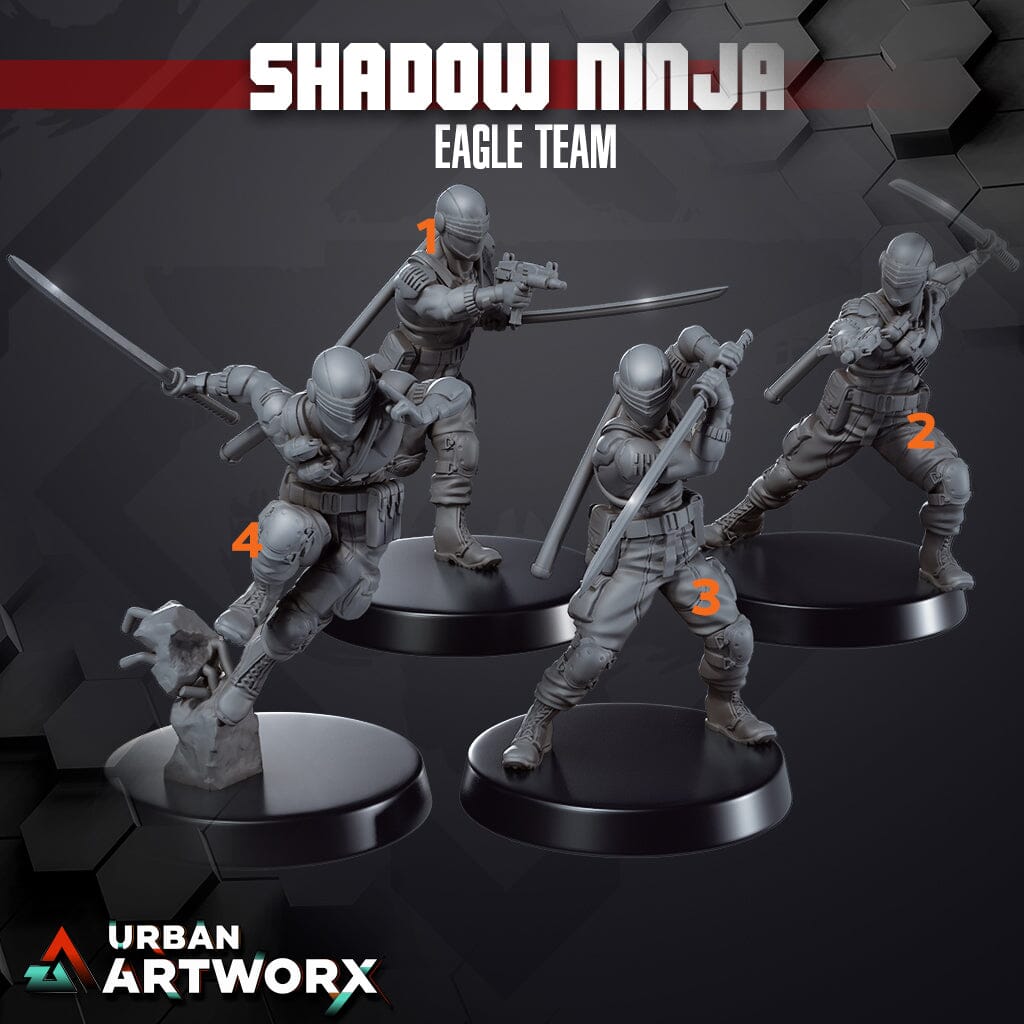 Tabletop Miniaturen - Skullforge Studios - Eagle Team Shadow Ninja Skullforge Studios 