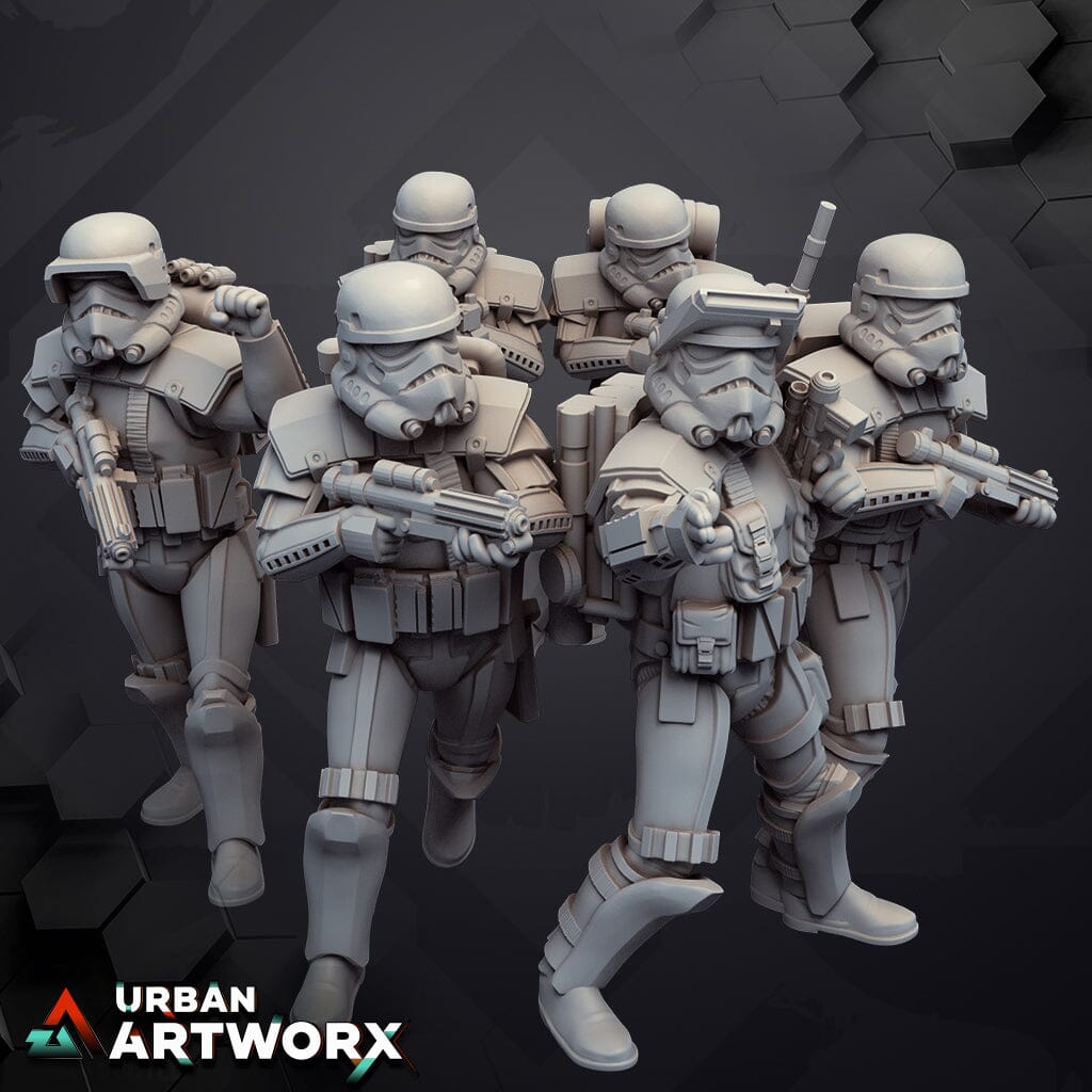Tabletop Miniaturen - Skullforge Studios - Elite Armored Troopers (6) Skullforge Studios 