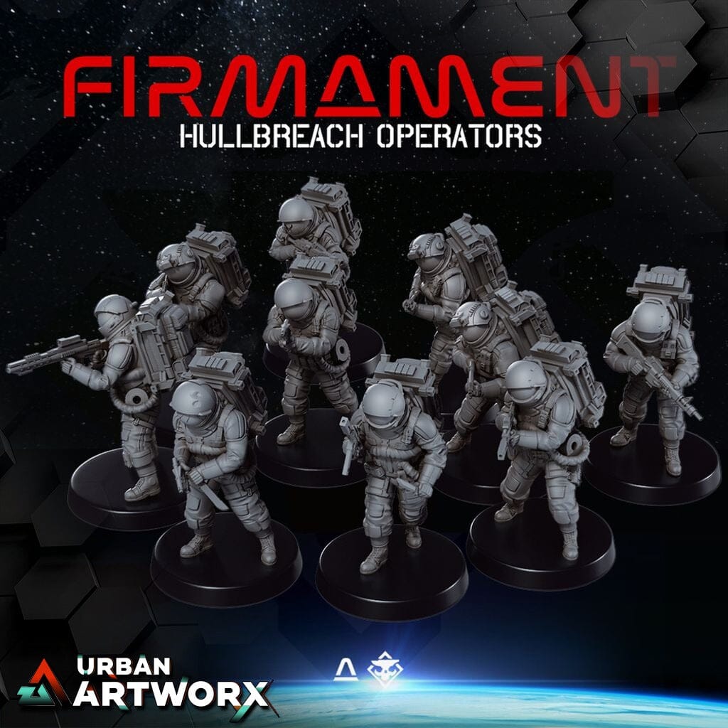 Tabletop Miniaturen - Skullforge Studios - Firmament: Hullbreach Operators Set 3 (10) Skullforge Studios 
