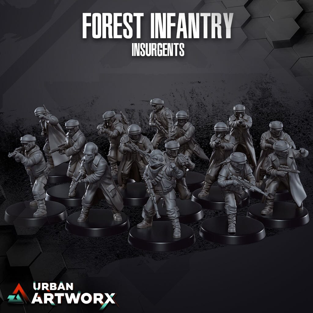Tabletop Miniaturen - Skullforge Studios - Forest Infantry Insurgents (15) Skullforge Studios 