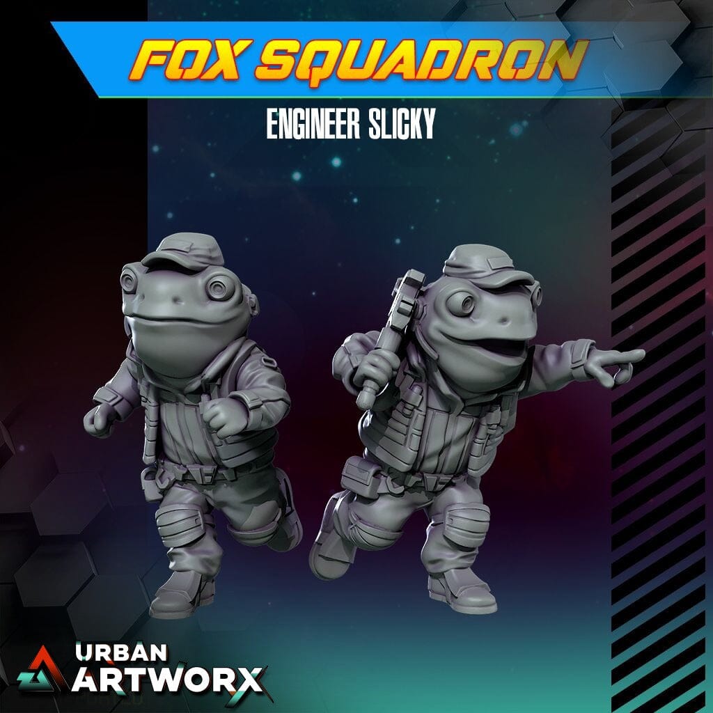 Tabletop Miniaturen - Skullforge Studios - Fox Squadron: Engineer Slicky (2) Skullforge Studios 