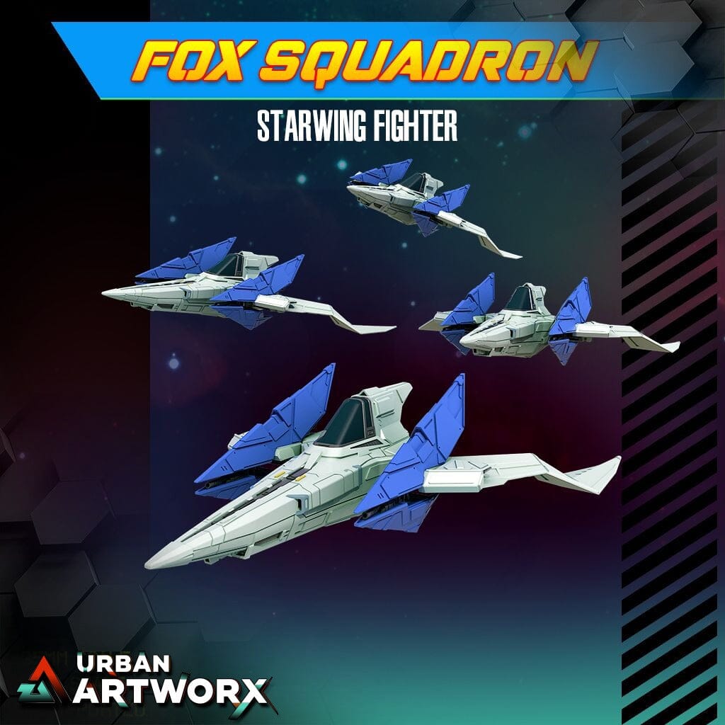 Tabletop Miniaturen - Skullforge Studios - Fox Squadron: Starwing Fighter (1) Skullforge Studios 