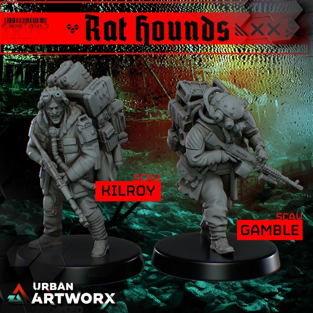 Tabletop Miniaturen - Skullforge Studios - GODEATER: Rat Hounds (2) Skullforge Studios 