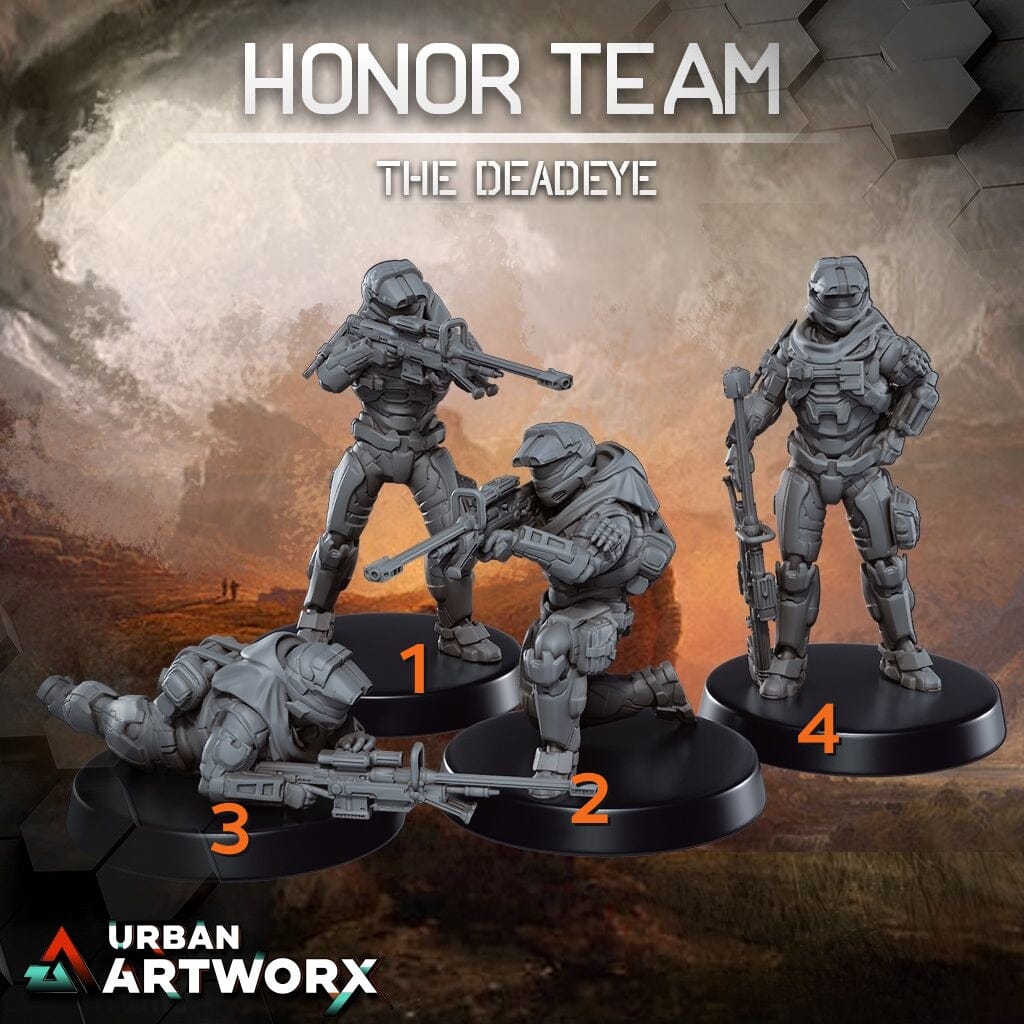 Tabletop Miniaturen - Skullforge Studios - Honor Team: The Deadeye (4) Skullforge Studios 
