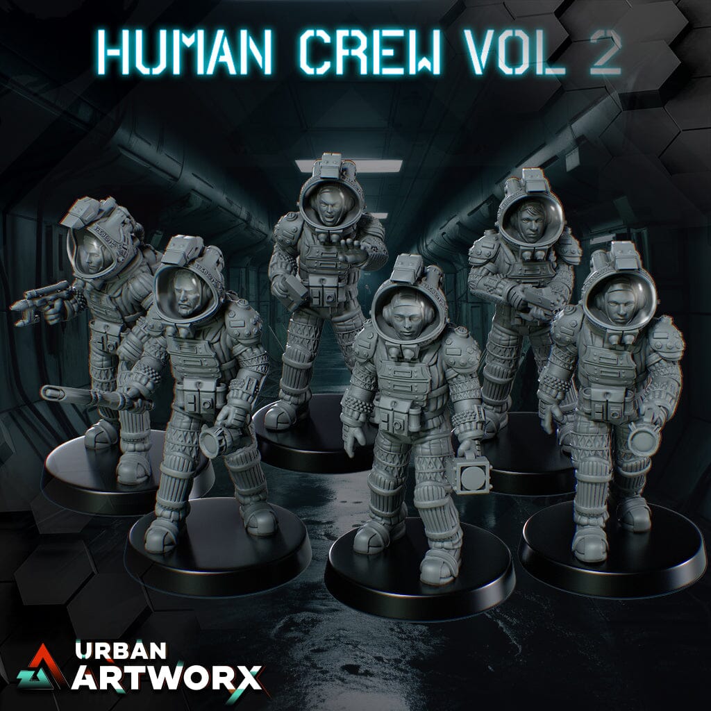 Tabletop Miniaturen - Skullforge Studios - Human Crew Vol 2 (6) Skullforge Studios 