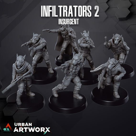 Tabletop Miniaturen - Skullforge Studios - Insurgent Infiltrator Trooper (7) Skullforge Studios 