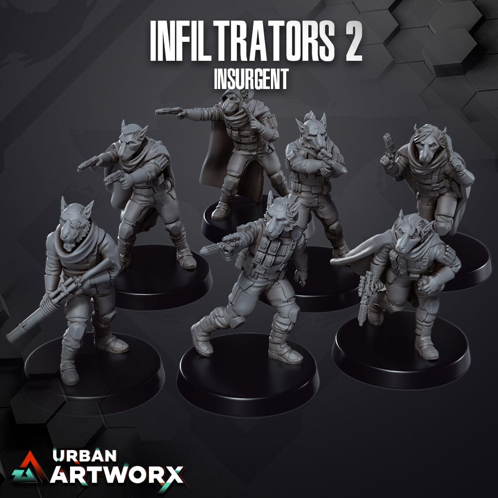 Tabletop Miniaturen - Skullforge Studios - Insurgent Stealth Troopers (7) Skullforge Studios 