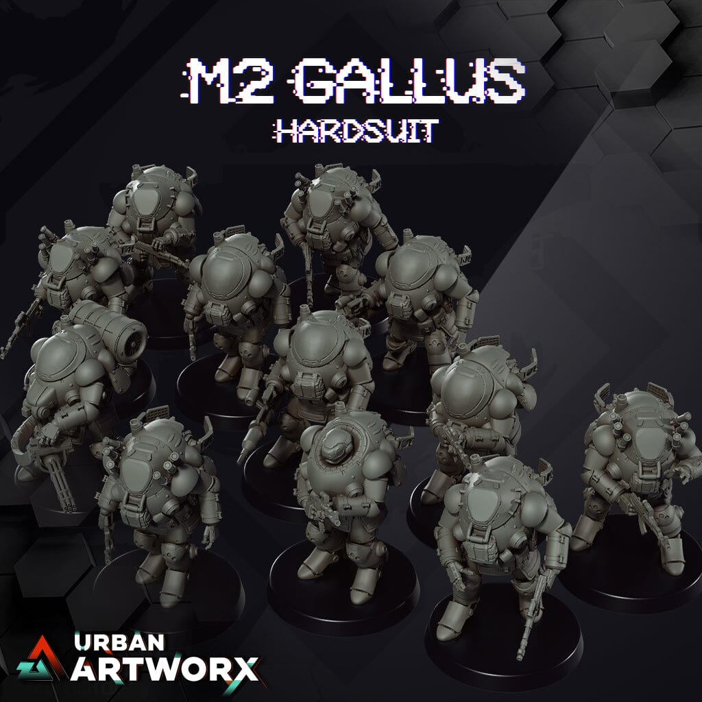 Tabletop Miniaturen - Skullforge Studios - M2 Gallus Hardsuits (12) Skullforge Studios 